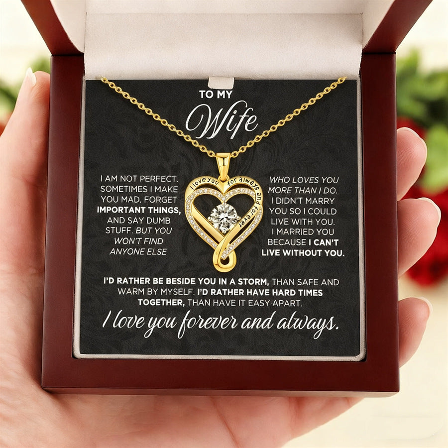To My Wife – Eternal Heart Necklace