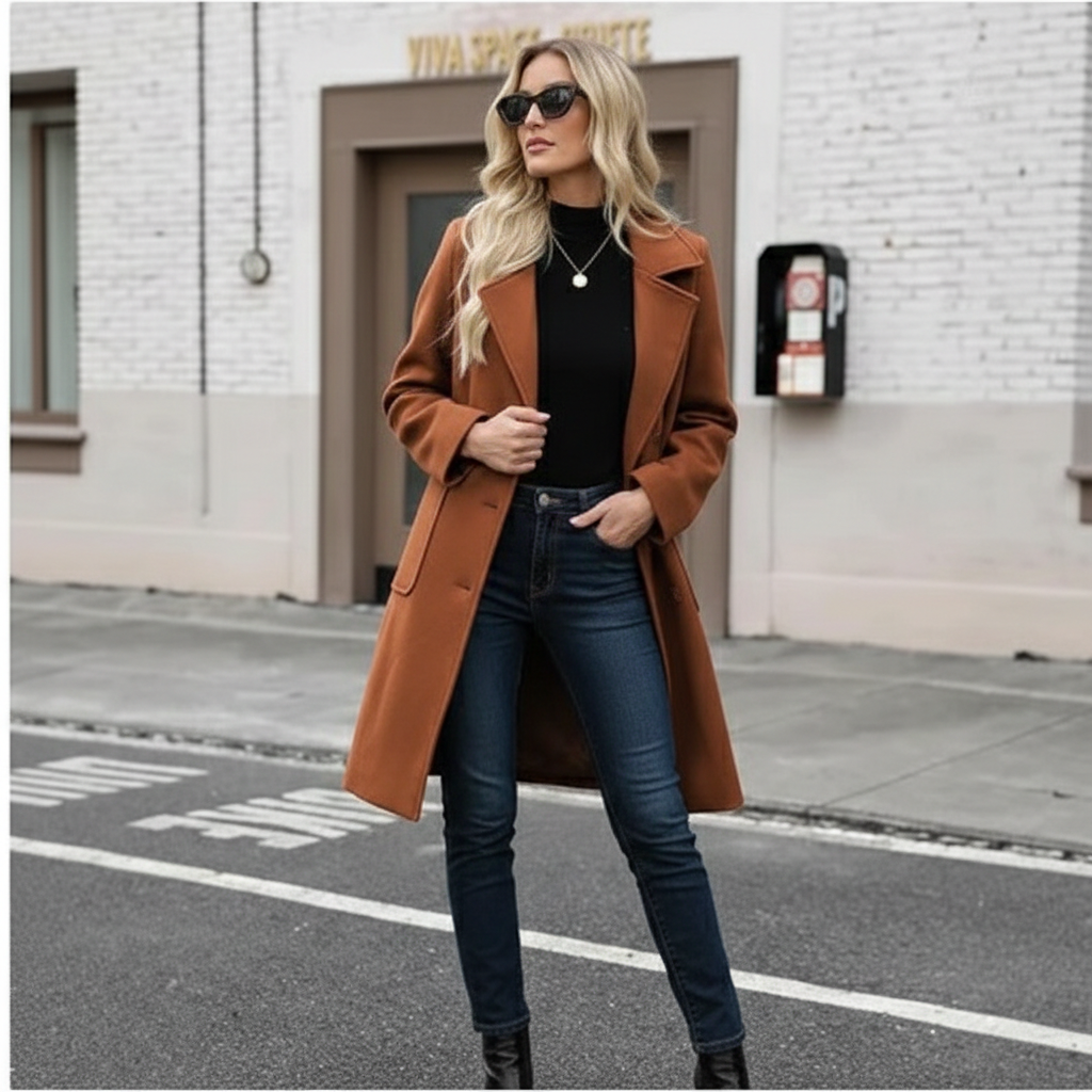 Winter Wool Double-Breasted Coat