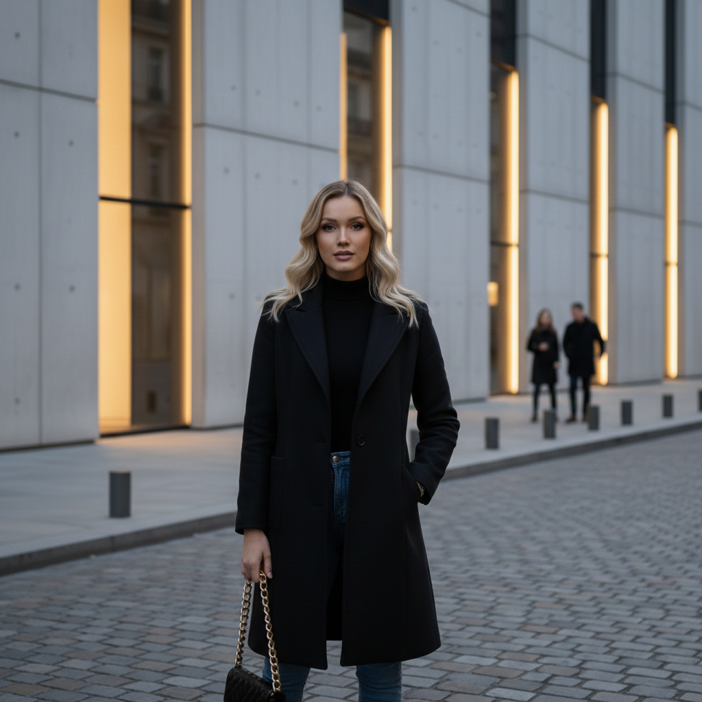 Winter Wool Double-Breasted Coat