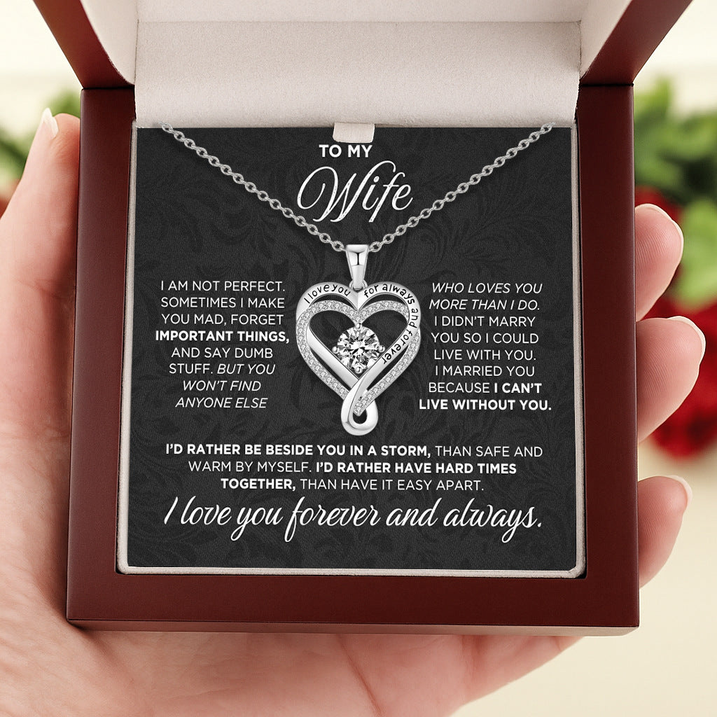 To My Wife – Eternal Heart Necklace